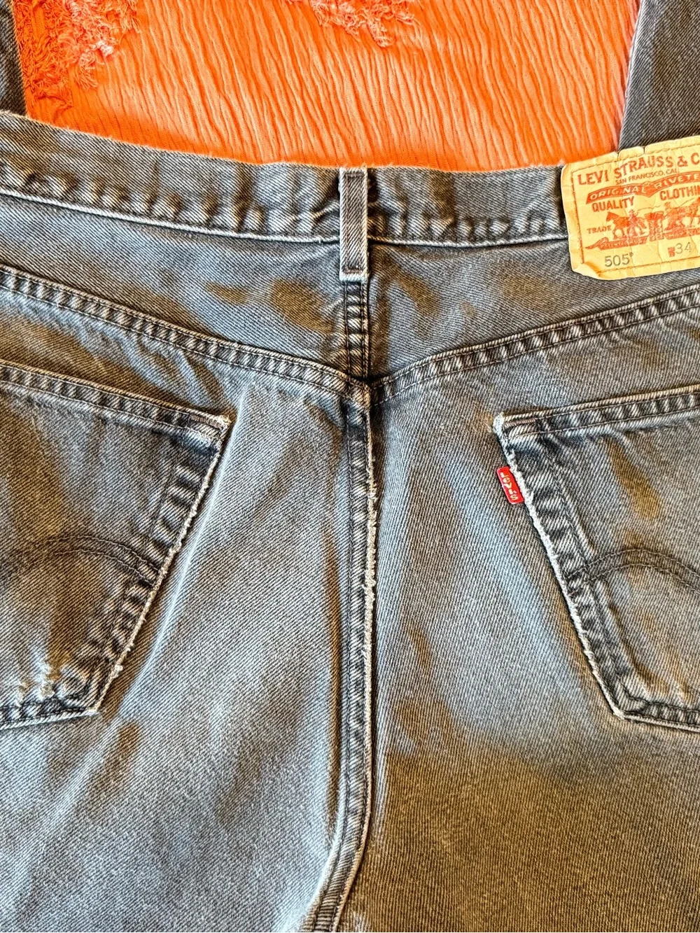 Men's Levi’s 505 Black Regular Fit Jeans Y2K